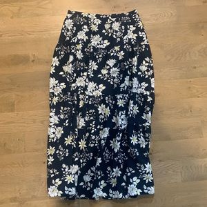 Floral maxi skirt